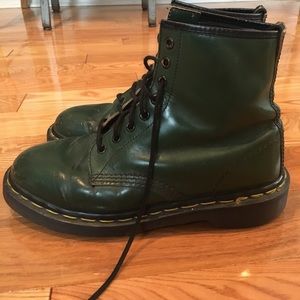 Green Doc Martens 1460 8-Eye Boots
